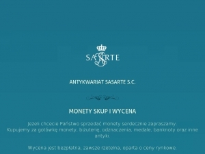 Sasarte w Warszawie to także skup numizmatyczny